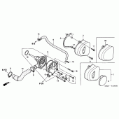 Схема вузла: Водяний насос для Honda CB600F Hornet S