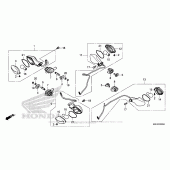 Схема вузла: Поворотники для Honda CBR650F
