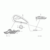 Схема вузла: Label read the manual (2) для Honda VT600 Shadow VLX