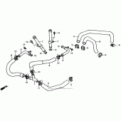 Схема узла: Water pipe для Honda XL600 Transalp