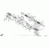 Схема вузла: Step (2) для Honda VT1300 Fury