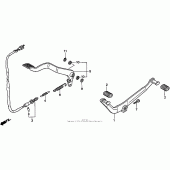 Схема вузла: Педаль (Лапка) для Honda VT1100 Shadow ACE