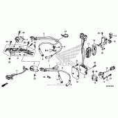 Схема вузла: Котушка запалювання + ecu для Honda VT1300 Sabre