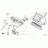 Схема вузла: Повітряний фільтр для Honda NC700