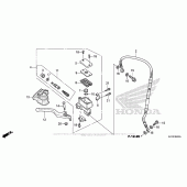Схема вузла: Передній гальмівний циліндр для Honda CRF250 CRF250L