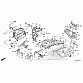 Схема вузла: Cowl для Honda GL1800 Gold Wing