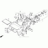 Схема вузла: Заднє крило для Honda CBR600 CBR600F Smokin Joe s Edition