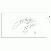 Схема вузла: Dlx chrome rear carrier для Honda VTX1300