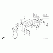 Схема вузла: Заднє крило для Honda XR600