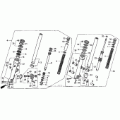 Схема вузла: St110a front fork 96-98 для Honda ST1100 Pan-European