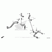 Схема вузла: Педаль (Лапка) для Honda CRF1000 Africa Twin