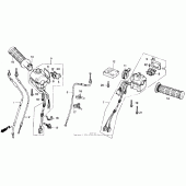 Схема вузла: Пульт управління рульовой для Honda GL1500 Gold Wing Interstate