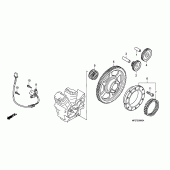 Схема вузла: Привід стартера для Honda VT750 Shadow Spirit