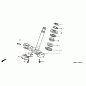 Схема вузла: Рульова траверса для Honda CBR900RR CBR919RR Fireblade