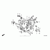 Схема узла: Рама для Honda VT750 Shadow Spirit