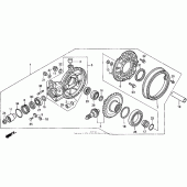 Схема узла: St1100 final driven gear для Honda ST1100 Pan-European