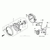 Схема вузла: Фара для Honda CB750 Nighthawk