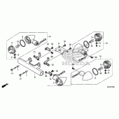 Схема вузла: Поворотники (1) для Honda VT750 Shadow Aero