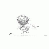 Схема вузла: Cylinder для Honda CRF125 CRF125F