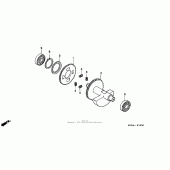 Схема вузла: Балансир для Honda XR650