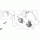 Схема вузла: Карбюратор для Honda NT650 Hawk GT