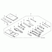 Схема вузла: Інструмент (VFR750FR / FS / FT / FV) для Honda VFR750F Interceptor