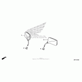 Схема узла: Mirror для Honda VT1300 Sabre