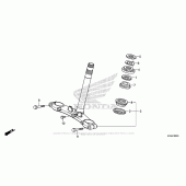 Схема вузла: Рульова траверса для Honda CB300F