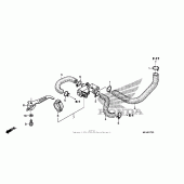 Схема вузла: Система вентиляція картера для Honda CBR600 CBR600RR