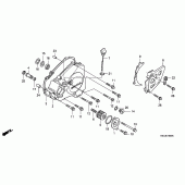 Схема вузла: L. crankcase cover для Honda CRF250 CRF250X