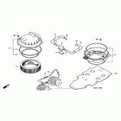 Схема узла: Воздушный фильтр для Honda ST1100 Pan-European