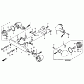 Схема вузла: Поворотники для Honda VTX1300