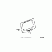 Схема узла: License plate frame (chrome) для Honda GL1800 Gold Wing