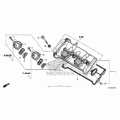 Схема вузла: Клапанна кришка для Honda CBR600 CBR600RR