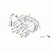 Схема узла: Правая крышка картера для Honda XL600 Transalp