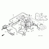 Схема вузла: Water pipe / термостат для Honda GL1500 Gold Wing Aspencade