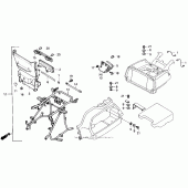 Схема вузла: Luggage bag stay set 90 для Honda GL1500 Gold Wing Special Edition