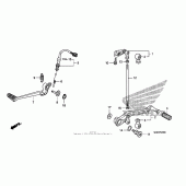 Схема узла: Педаль(Лапка) для Honda VFR1200 VFR