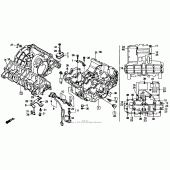 Схема узла: Картер двигателя для Honda CBR1000 CBR1000F Hurricane