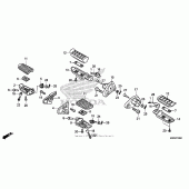 Схема вузла: Підніжки для Honda GL1800 Gold Wing Valkyrie