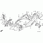 Схема вузла: Кришка корпусу (FJS400D8) для Honda FJS400 Silver Wing