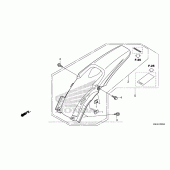 Схема вузла: Заднє крило для Honda CRF150 CRF150RB