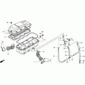 Схема узла: Воздушный фильтр для Honda GL1500 Valkyrie Interstate