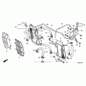 Схема узла: Радиатор для Honda CRF250 CRF250X