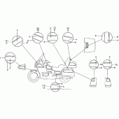 Схема вузла: Stripe gl1500se для Honda GL1500 Gold Wing Special Edition