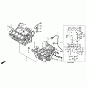 Схема вузла: Картер двигуна для Honda CB900 Hornet