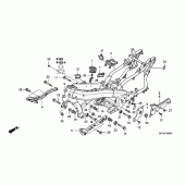 Схема вузла: Рама для Honda GL1800 Gold Wing