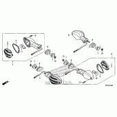 Схема узла: Поворотники для Honda NC700