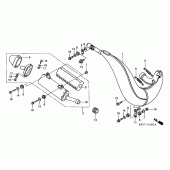 Схема вузла: Глушник (CR250R2-4) (ED, U) для Honda CR250