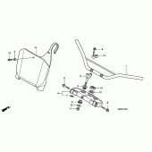 Схема вузла: Верхня траверса & Кліпон керма (CRF450R2,3) для Honda CRF450 CRF450R